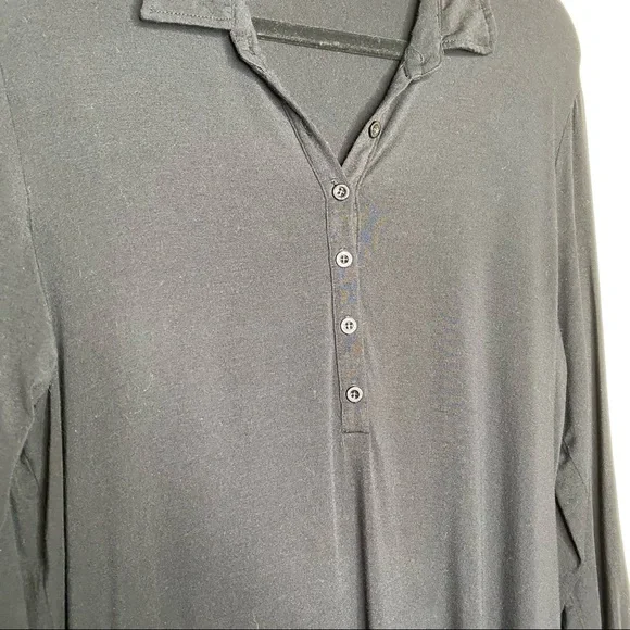 PJ Salvage Modal Basics Nightshirt in Black Size Medium - Picture 6 of 8